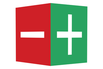 All in One Calculator Glyph Collection: Flat, 3D and Neon Styles. Math 3D icon set. 3d plus and minus icon vector illustration. Plus and minus in modern design style. on white background. eps 10