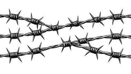 Barbed wire graphic