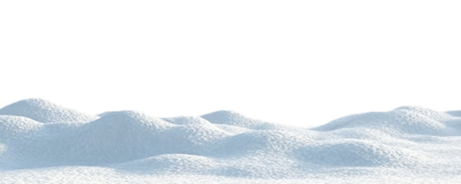 Christmas snowdrift background, winter mountain panoramic scenery, white cold horizon, nature freezing season, holiday december landscape isolated