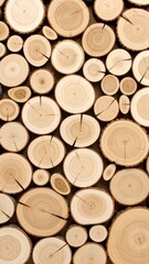 Wood circle pattern texture