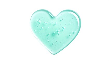 Light teal heart-shaped gel
