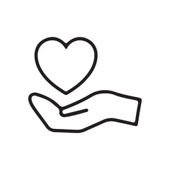 hand holding heart
