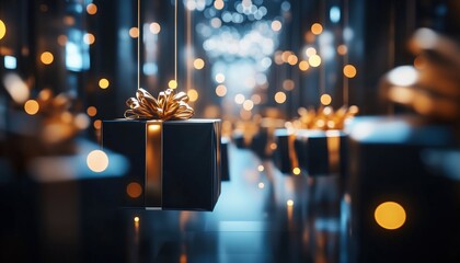 Hand Drawn Glowing Abstract Art In Black Friday Sale Advertising Campaign. Unique Design On Dark Background For Exclusive Offers.