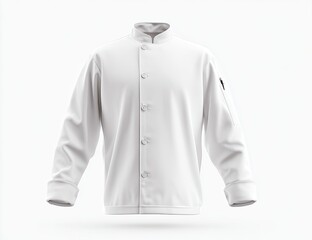 White chef's jacket, front view