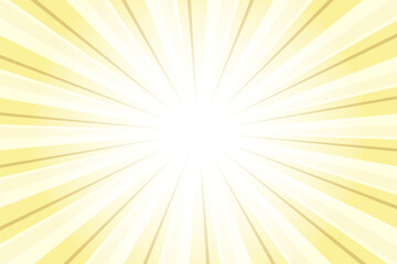 Sand Yellow Abstract Sunlight Background. Yellow Glow Effect Sunburst Background for Presentation, Banner, Poster, Flyer, Sales. Pop Art Template for Summer and Spring. Rays Theme.