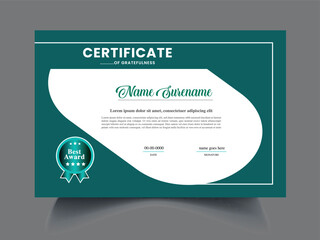 Modern Award Certificate Design Template