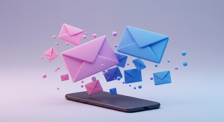 Conceptual rendering showcasing email notifications and communication technology features