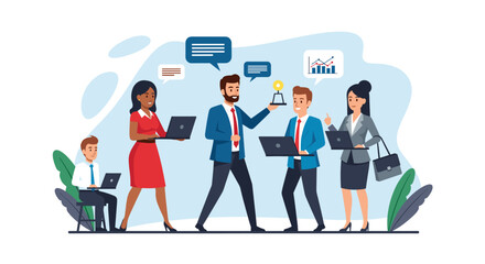 A diverse team of professionals collaborates effectively, fostering innovation and achieving success in a dynamic business environment, celebrating their collective accomplishments.