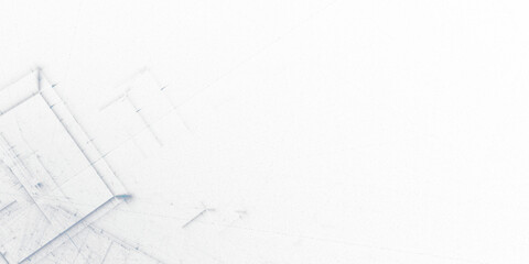 Geometrische Datenstruktur – graue abstrakte Technologie-Vernetzung in modernem Design, Big Data, Blockchain, Digitalisierung, Analyse, KI, Wissenschaft, visuelle Kommunikation, Technologie