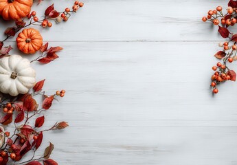 autumn leaves and flowers