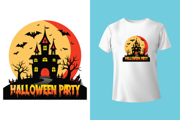 Happy Halloween design, Halloween Tshirt Pumpkin Patch Cutie, Scary Halloween T-shirt design EPS file, t-shirt design template