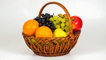 Basket of assorted fruits