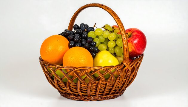 Basket of assorted fruits