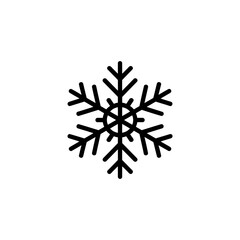 Obraz premium Snowflake icon on transparent background 