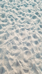 white sand on the beach