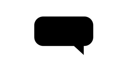 Fototapeta premium black and white speech bubble