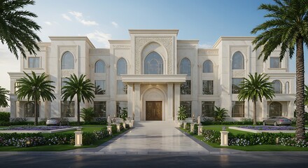 Obraz premium Luxury retreat showcasing exquisite craftsmanship