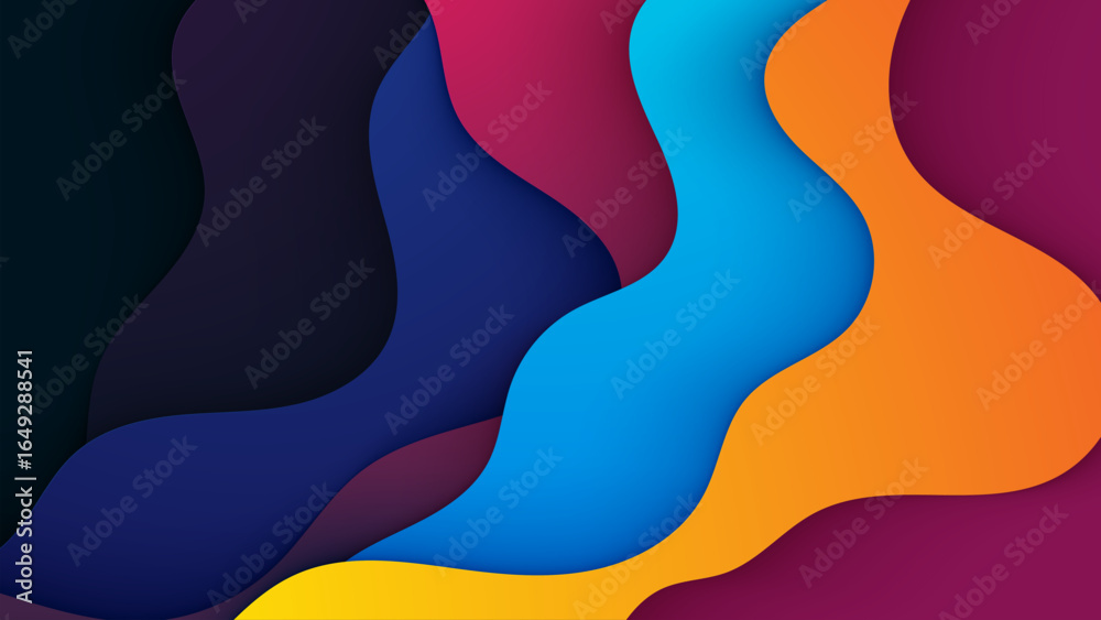 Poster abstract colorful background, creative vector design element