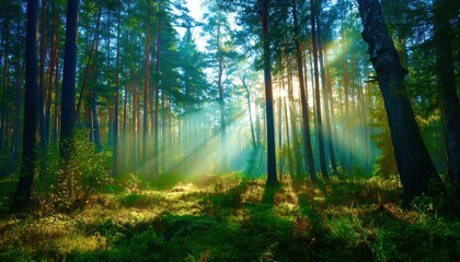 morning in the forest