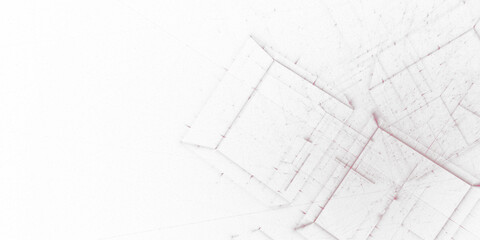 Geometrische Datenstruktur – abstrakte Technologie-Vernetzung in modernem Design, perfekt für KI, Big Data, Blockchain, Digitalisierung, Analyse, Wissenschaft, visuelle Kommunikation, Technologie