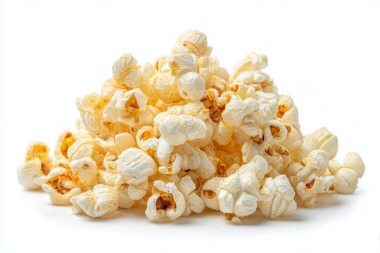 Ecuadorian canguil popcorn on white background  
