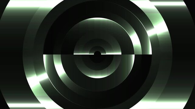 light green circle animation on plain black background 4k motion graphics video clip