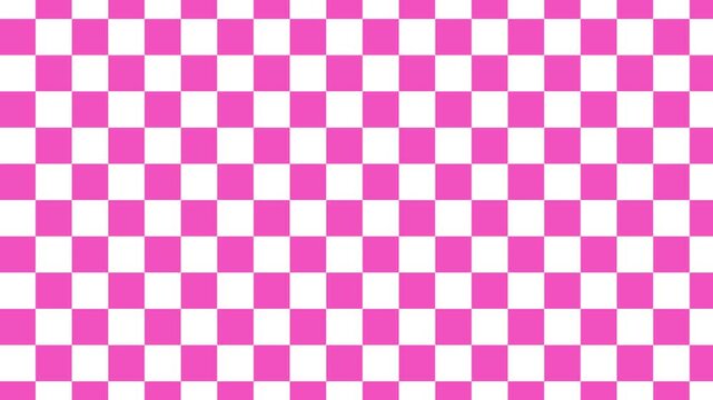 Pink checkerboard design in white border frame pattern background illustration for textile, wallpaper ,and digital design, modern aesthetic project 