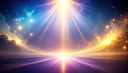 神聖な光のファンタジー風背景