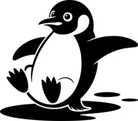 Funny Penguin Vector Art, Bird Icon