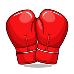 pair of red boxing gloves