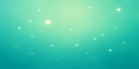 Abstract blue winter background with falling snowflakes and bokeh lights