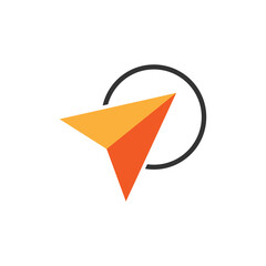 Transport company logo design, logistics logo, Cargo logo,First delivery, international money transfer, message logo icon, creative shipping logistics, arrow movement, transportation, courier vector