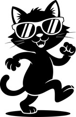 Funny Cat Vector Art