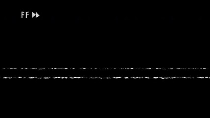 Playback fast forward retro VHS on black background. 4K video
