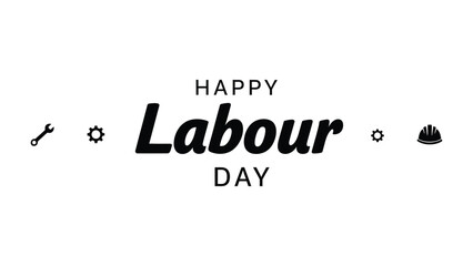 Labour Day Celebration: A celebratory graphic for Labour Day, featuring a bold design and relevant icons, symbolizing the hard work and dedication of the workforce.