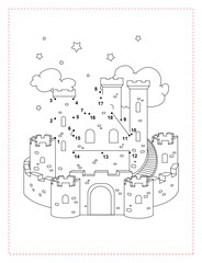 Connect-the-Dots Castle Activity for Kids