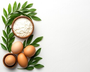 Baking Ingredients Still Life
