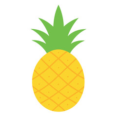 Half cut pineapple with visible texture pattern design