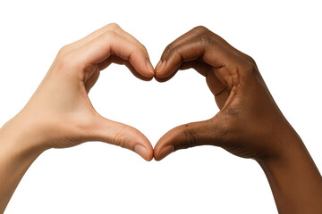 Fototapeta premium heart shape made of hands