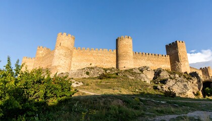 Ancient castle on a hilltop