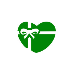 Heart Gift Icon – ハート型ギフトのアイコン（バレンタイン・感謝・愛）	