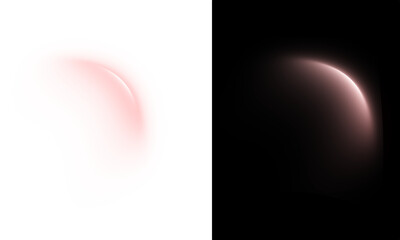 Subtle sphere with an atmospheric glow and soft highlight, isolated transparent PNG element for modern design. © Noy