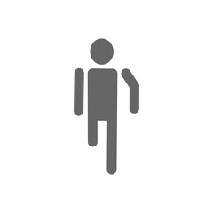 Walking Person Icon – Simple Pictogram Representing Movement・歩行中の人物アイコン｜シンプルな移動・通行ピクトグラム