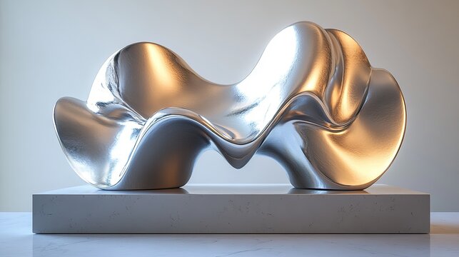 Gallium alloy rheology visualization: abstract silver flow with non-Newtonian shear thinning and BRDF modeling on Munsell N9.5 substrate