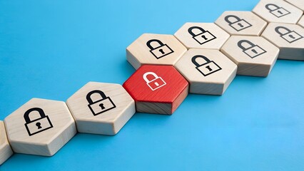 Unlocking Innovation – Business Strategy and Creative Breakthrough, Conceptual, Motivation, Abstract, Wooden Blocks