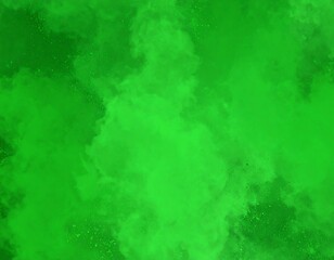 Fototapeta premium Bright green smoky clouds