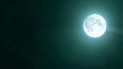 Celestial Luminary A Nighttime Moon Green Screen Elements
