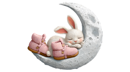 easter bunny with eggs