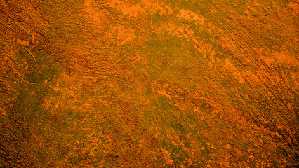 Wall background texture is yellow-brown. Textured plaster bark beetle.