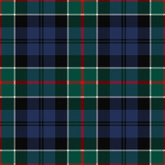 Colquhoun tartan plaid. Scottish pattern fabric swatch close-up. 